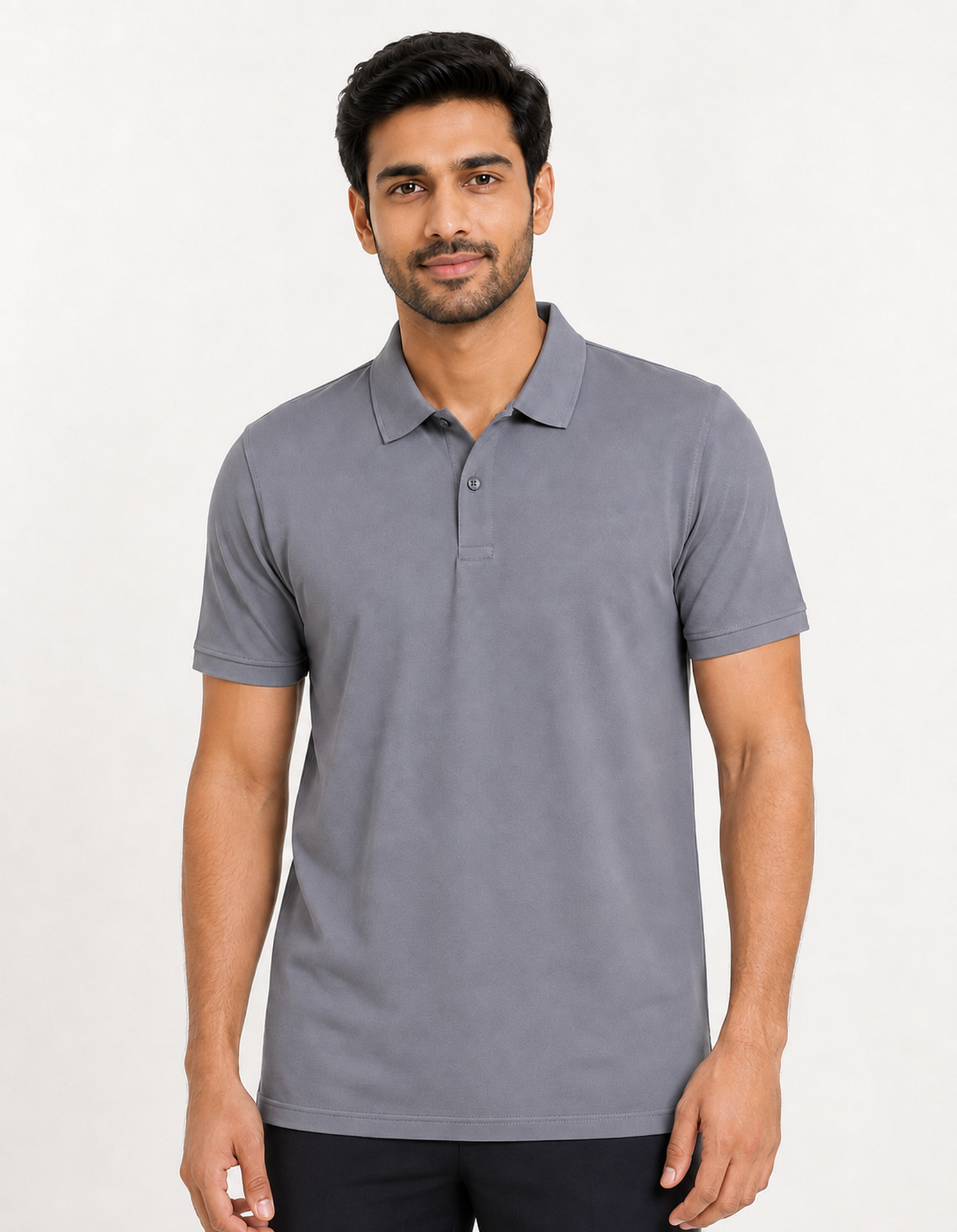 Men’s Premium Cotton Piqué Polo Shirt – Grey