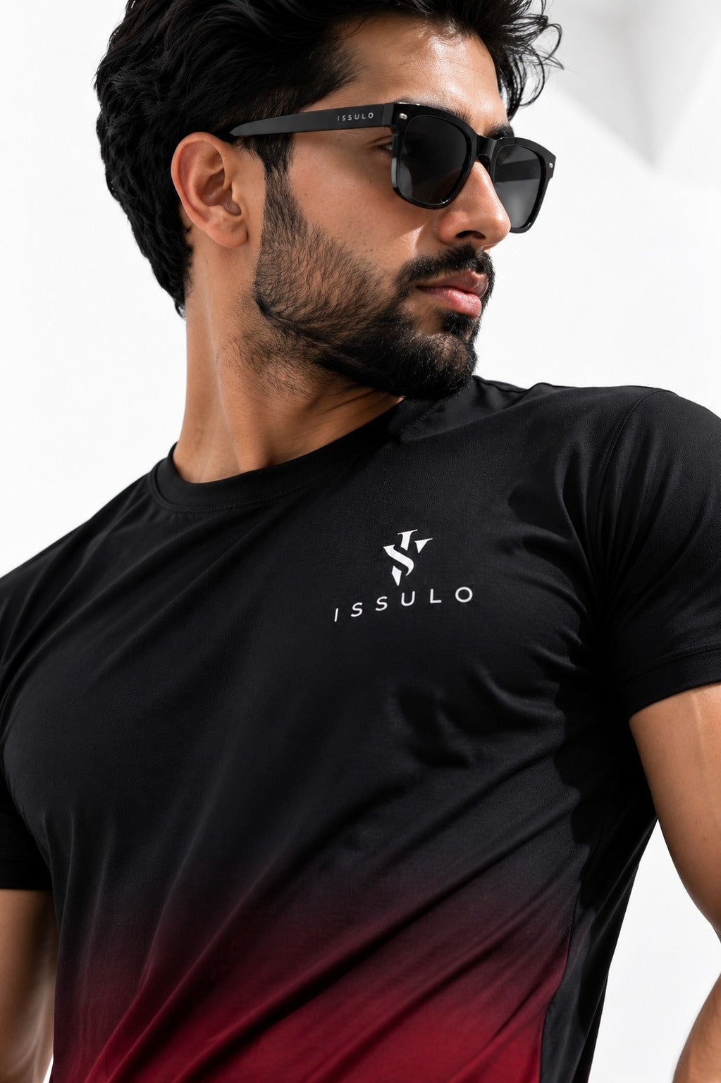 Men’s Black & Maroon Dry-Fit Tracksuit | ISSULO