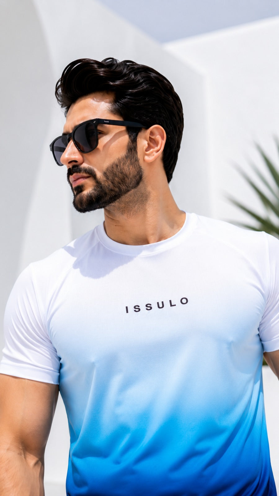 Men’s Blue Gradient Dry-Fit Tracksuit | ISSULO